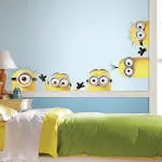 RoomMates RMK3567GM Despicable Me 3 Peeking Minions Giant Peel & Stick Wall Decals