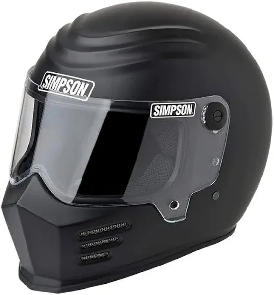 Simpson Racing 28315M2 Outlaw Bandit Motorcycle Helmet Adult Medium Black