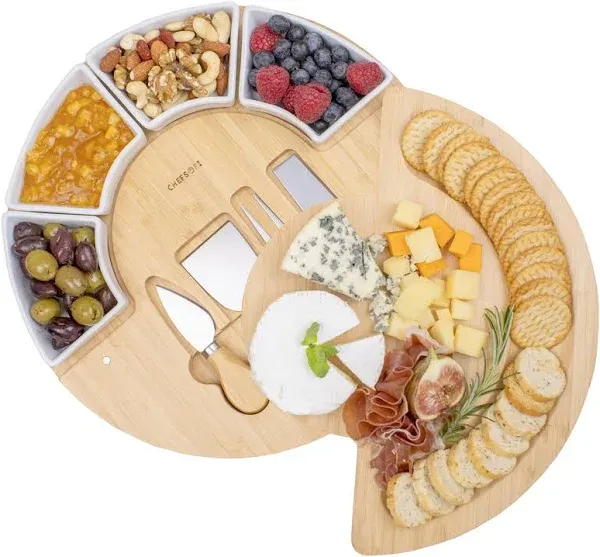 Charcuterie Cheese Board and Platter Set