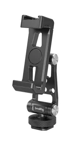 Metal Phone Support with Cold Shoe Mount Universal Cell Phone Mount Adapter