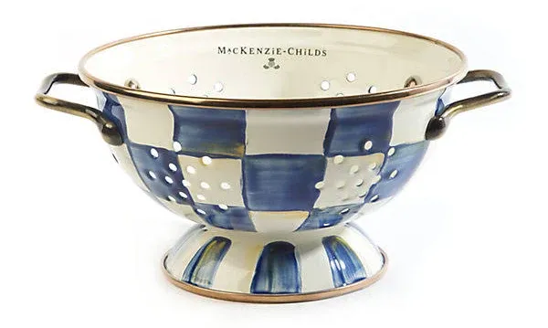 MacKenzie-Childs Royal Check Colander