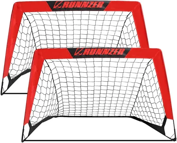 Kids Soccer Goal, Pop up Soccer Goal Net for Backyard, Set of 2 with Portable Ca