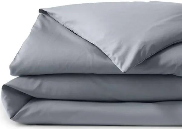 Lands' End No Iron Supima Solid Duvet Cover