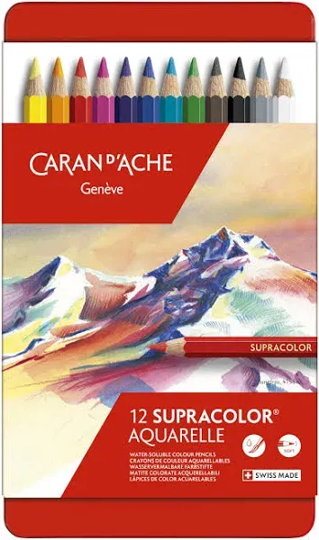 Caran d'Ache Supracolor Soft Aquarelle Pencils (Set of 12)