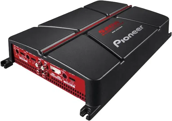 Pioneer GM-A4704 4-Channel Bridgeable Amplifier,Black/red