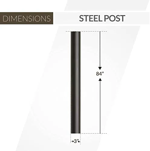 Generation Lighting. Outdoor Posts Post - Black - 8102-12