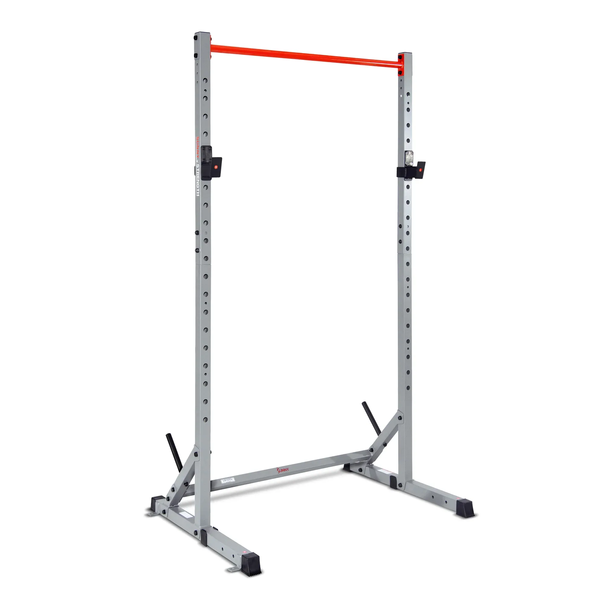 Sunny Health Fitness Squat Stand Power Rack Adjustable Pull Up Bar SF-XF922059