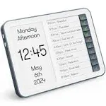 Relish Day Hub - Dementia Clock with Daily Task Manager, HD Large Screen Digital Calendar Clock for Seniors and People with Memory Loss, with Large Number, Day, Date and Time