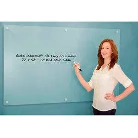 Global Industrial Frosted Glass Dry Erase Board