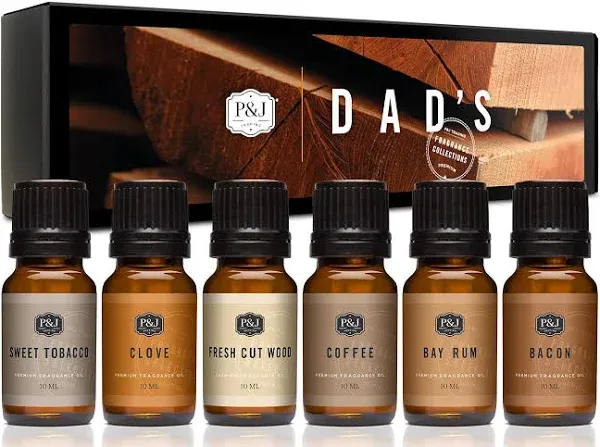 P&J Trading Dad's Fragrance Oil Set of 6