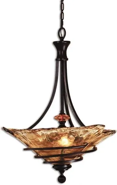 Uttermost Vitalia 3 -Light Oil Rubbed Bronze Pendant