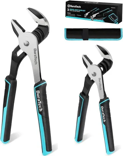 2piece Groove Joint Pliers Set With Rolling Pouch 10 &amp; 8inch Adjustable Water Pu