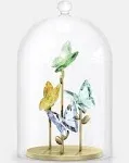 SWAROVSKI Jungle Beats Butterfly Bell Jar, Gold & Crystal Glass | 10.5 cm