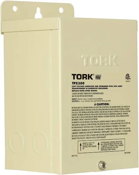 TORK TPX300 Pool Light Transformer,30<wbr/>0W,3A,Painted 503Y47