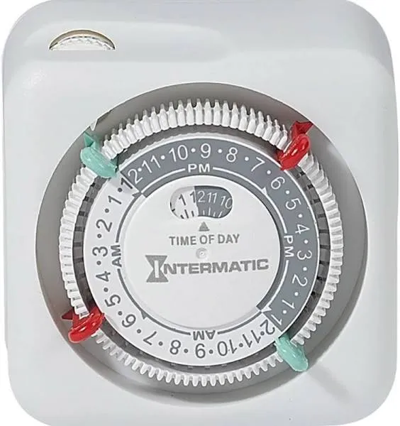 Intermatic TN111K Timer With Removable Trippers, 125 Volt, 1875 Watts