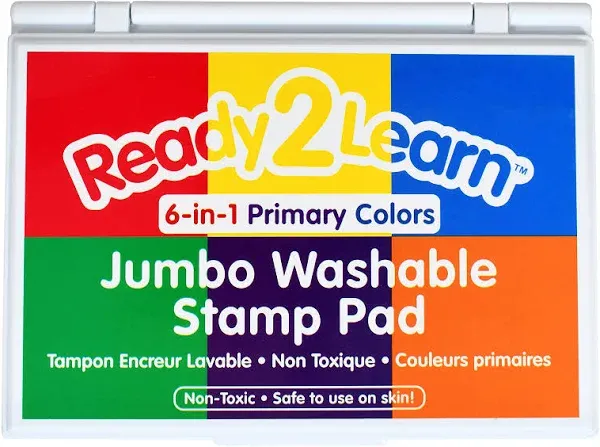 Jumbo Washable Stamp Pad 6-In-1 by Ready 2 Learn