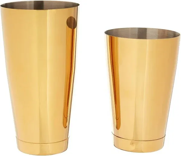 Barfly M37009GD Cocktail Tin, Set (18 oz and 28 oz), Gold