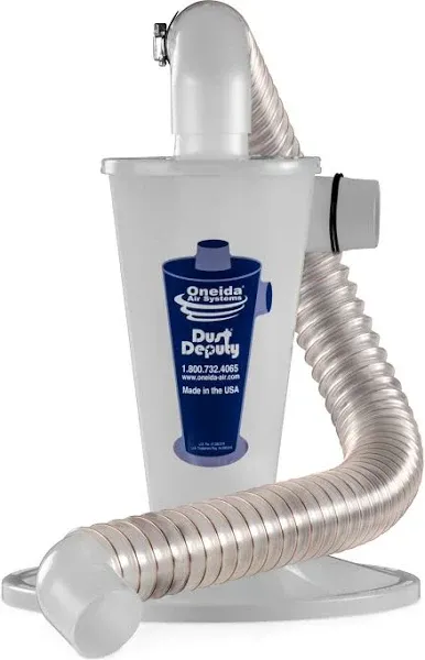 Oneida Air Systems Dust Deputy 2.5 Plus Anti-Static Cyclone Separator & Hose Kit