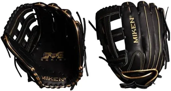 Miken Black Gold Pro Series Slowpitch Softball Glove 14&rdquo; PRO140-BG