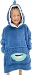 Wearable Blanket Kids 3-10yr, Fun Animal Kids Blanket Hoodie, Kids Comfy Hoodie Blanket, Hooded Blanket Kids Girl Boy Toddler