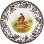 Spode Woodland Luncheon Plate, Pheasant Design - 9” Plate for Thanksgiving & Special Occasions, Fine Earthenware, Dishwasher & Microwave Safe, Excellent for Fall Entertaining - Holiday Dinnerware Set