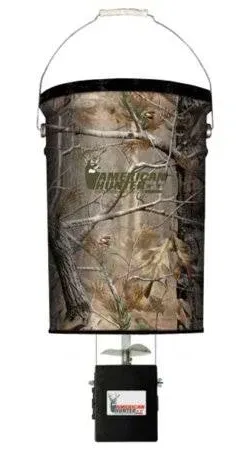 American Hunter 50 LB Hanging Feeder | Hunting Durable Lightweight Camo Metal...