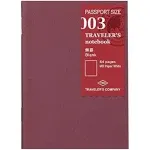 Passport Notebook Refill - Plain