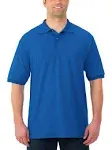 Jerzees Mens SpotShield Stain Resistant (Short & Long Sleeve) Polo Shirt, Short Sleeve - Royal Blue, Large US