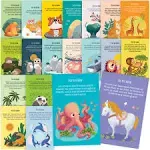 T MARIE 40 Animal Fun Fact Postcards - Bulk Thinking of You Postcard Pack for Ki