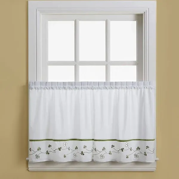 CHF Industries Clover 1 Window Tailored Valance 58&#034;W×14&#034;L, New! L13