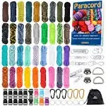 MONOBIN Paracord, 550 Paracord Combo Kit with Instruction Book - 36 Colors Multifunction Paracord Ropes and Complete Accessories for Making Paracord