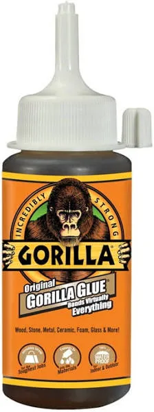 Gorilla Glue 5000501 4 Pack 0.42 oz. Gorilla Glue Minis, Light Tan