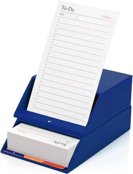 Centre Rise To-Do List Card Stand & Box Set (Blue)