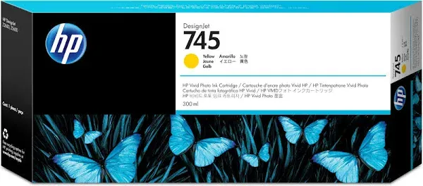 HP 745 (F9K02A) Ink Cartridge - Yellow