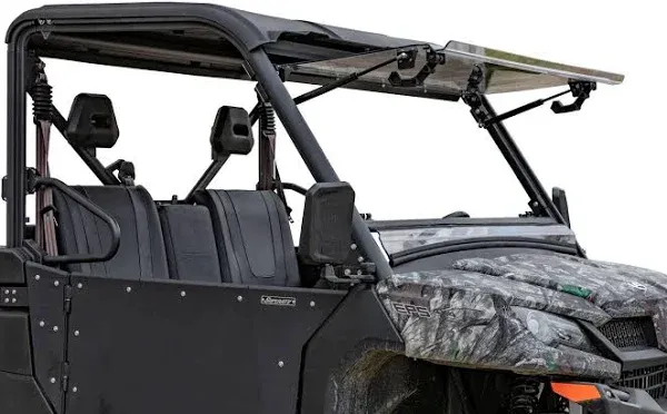 SuperATV Scratch Resistant Flip Windshield For CFMOTO UForce 1000 Standard Cab