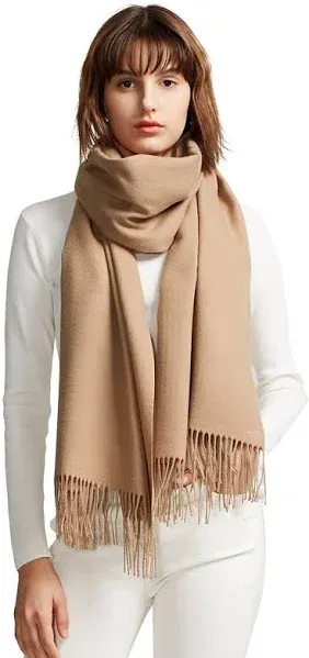 MaaMgic Women's Large Cashmere Feel Pashmina Shawls Wraps Winter Scarf