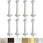 Premium Door Stoppers Metal Elegant Rigid Doorstop Nickel ORB Brass White Chrome