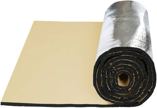 uxcell 236mil 10.76sqft Car Engine Floor Cargo Area Sound Deadener Heat Insulation Dampening Mat 40"x40"