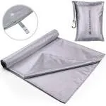 The Friendly Swede Travel and Camping Sheet Sleeping Bag Liner Silver