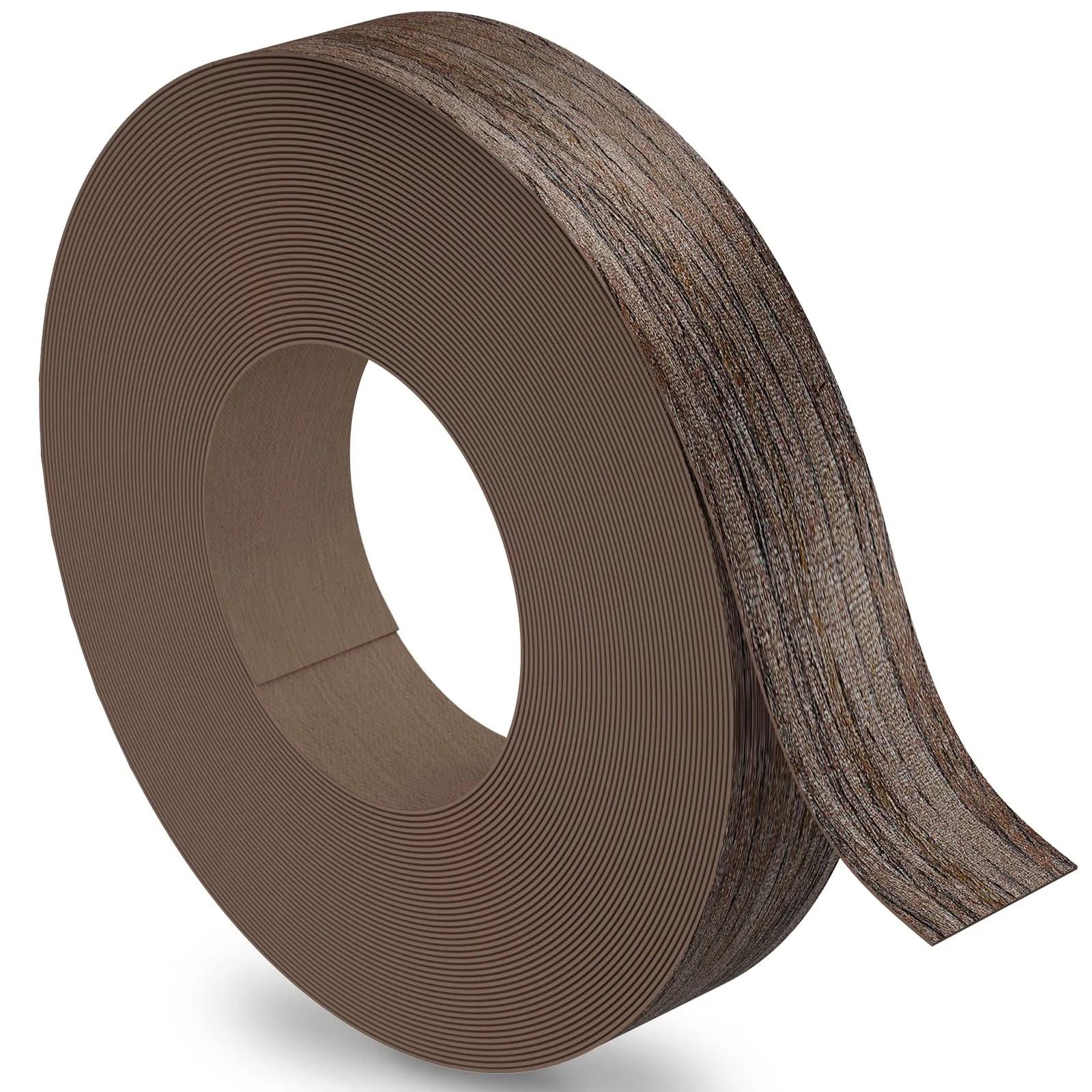 Walnut Edge Banding, 3/4 inch x 50ft roll of Veneer Real Wood Edge Banding Pre-glued Flexible, Tape Banding for Cabinet Repair