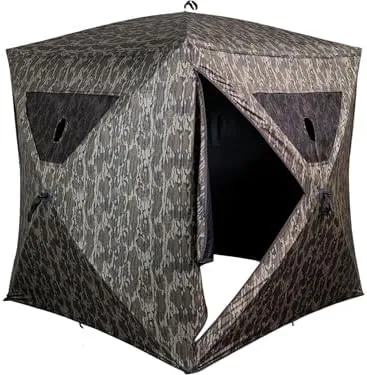 Ameristep Brickhouse Hunting Blind Combo Mossy Oak Bottomland