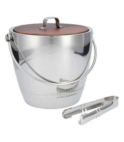 Crafthouse Fortessa Round Ice Bucket with Tongs