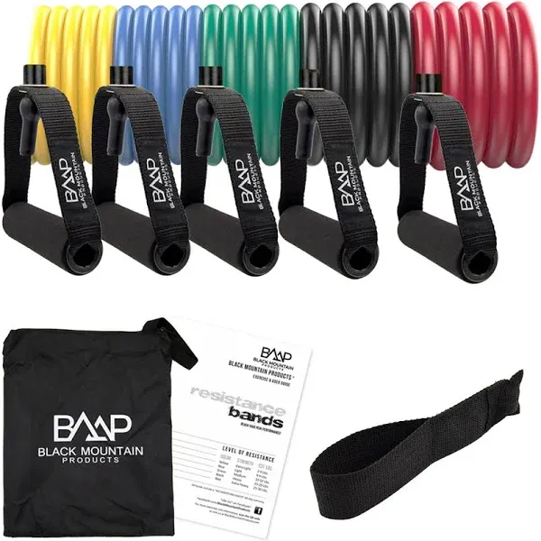 Black Mountain Products Resistance Band Set (Five Bands Included)