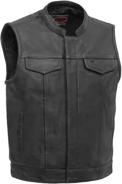 First Manufacturing Company Sharp Shooter Men's Motorcycle Leather Vest