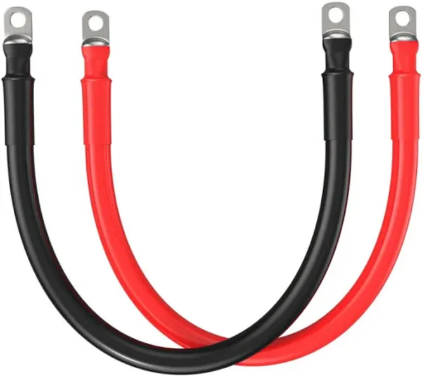 RICH SOLAR 4/0 Inverter Battery Cable (3 ft 4/0 AWG - 3/8")