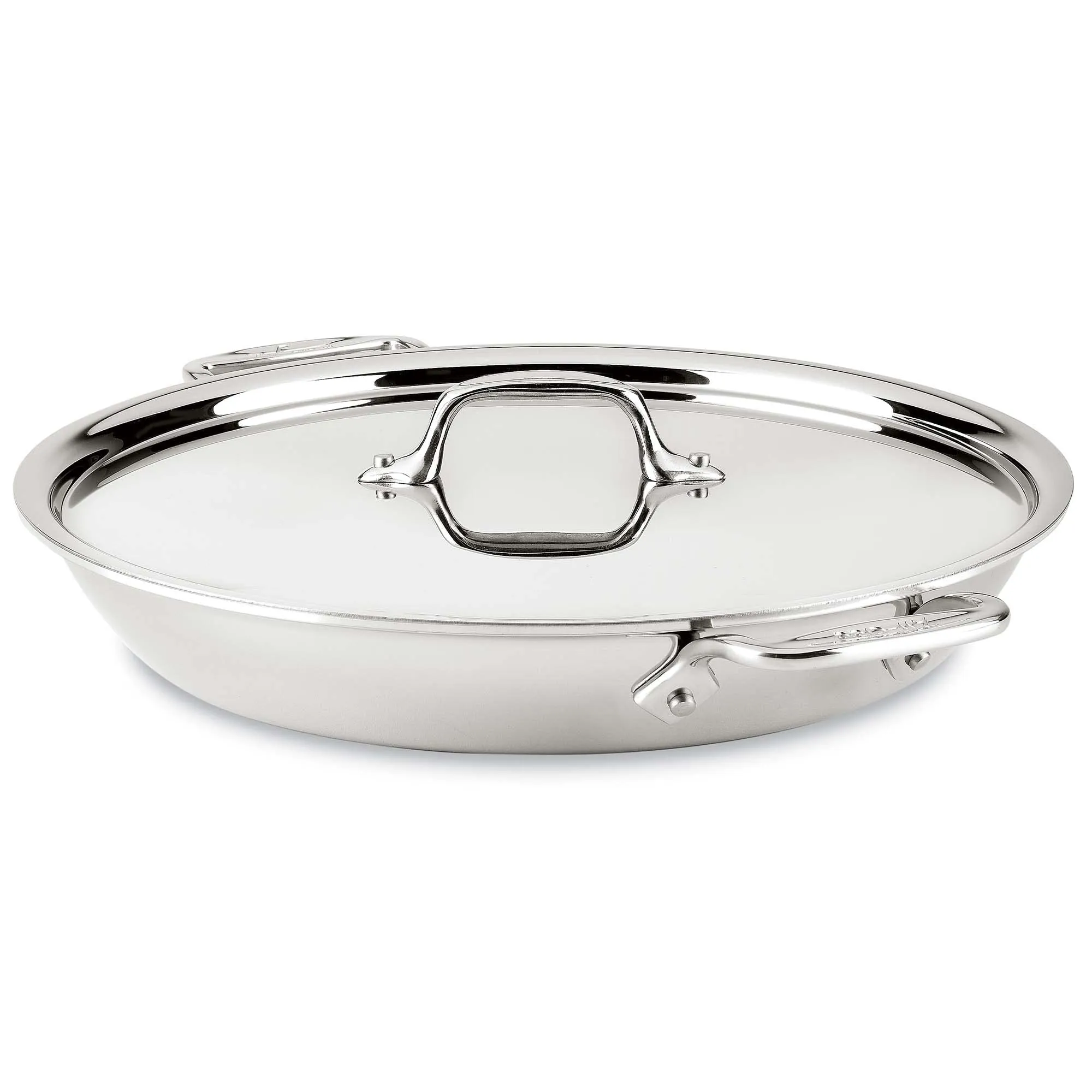 All-clad D3 Stainless 3-ply Bonded 3-Qt Universal Pan with lid