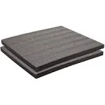 Customizable Polyethylene Foam for Packing and Crafts, 1 In (18x16 In, 2 Pads)