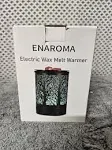 Enaroma Fragrance Wax Melts Warmer with 7 Colors LED Changing Light Classic Black Forest Design Scent Oil Candle Warmer