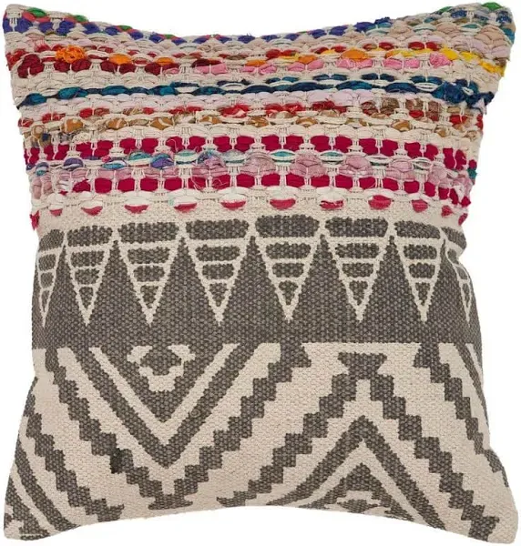 LR Home Boho Geometric Throw Pillow