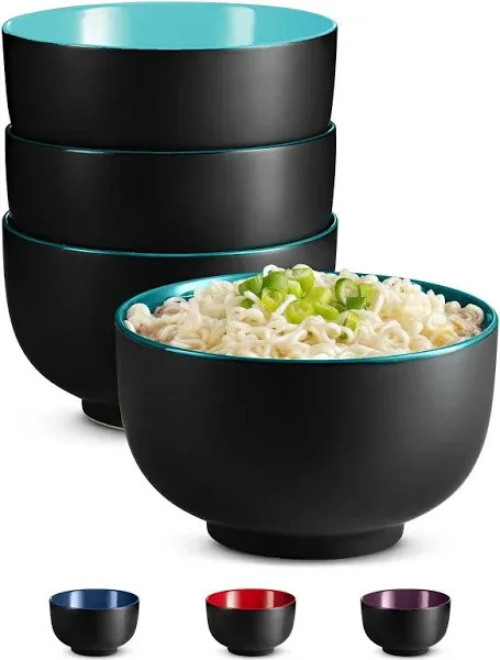 Asian Noodle Bowls, 34 oz, Set of 4